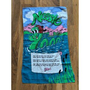 Vintage Scottish Nessie Tea Towel By Innes & Crome Ltd Designed In Scotland